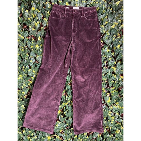 Universal Thread High Rise Wide Leg Purple Corderoy Pants Size 10 - Picture 1 of 4